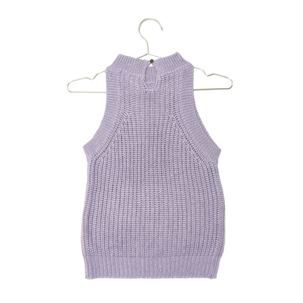 Lavender Sleeveless Knit Top - Picture 5 of 5